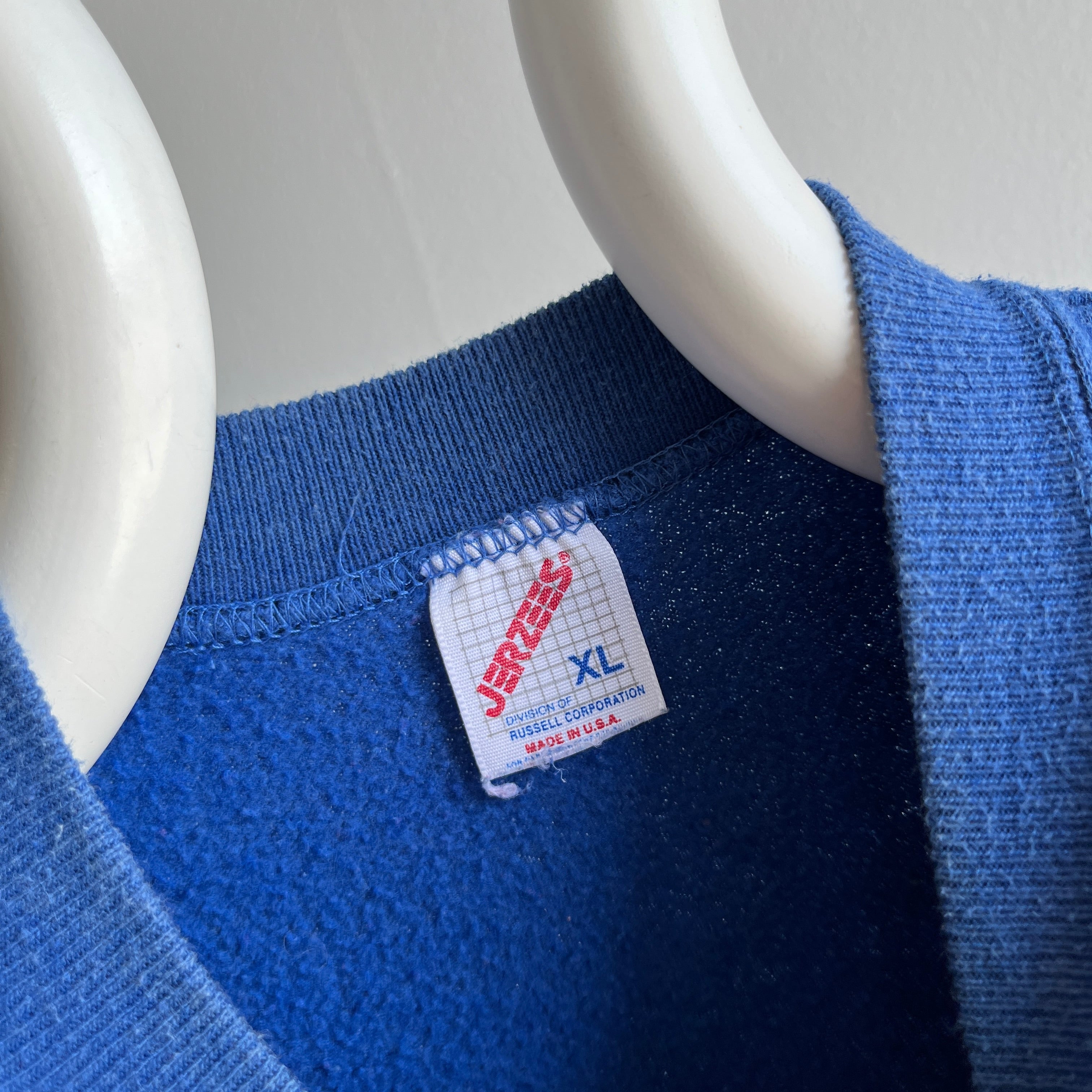 1980s Soft Blank Dodger aka Royal Blue Sweatshirt by Jerzees