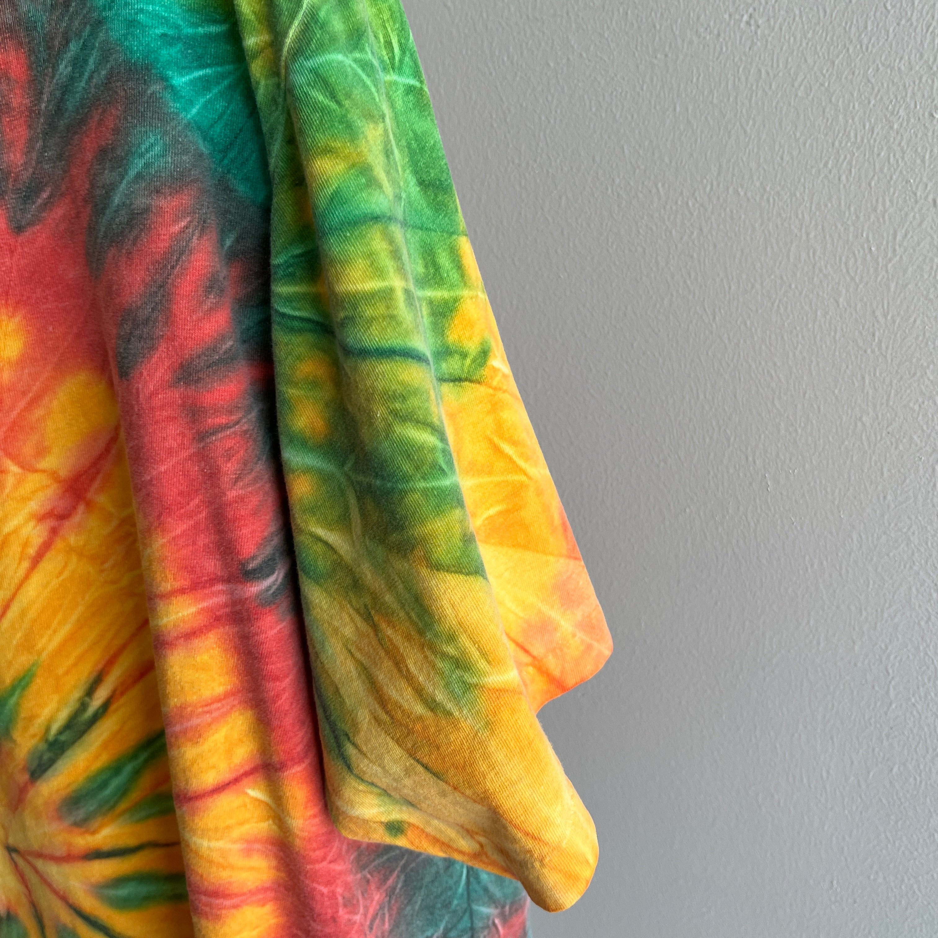 1990s USA Made J. Crew Tie Dye Cotton T-Shirt