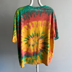 1990s USA Made J. Crew Tie Dye Cotton T-Shirt