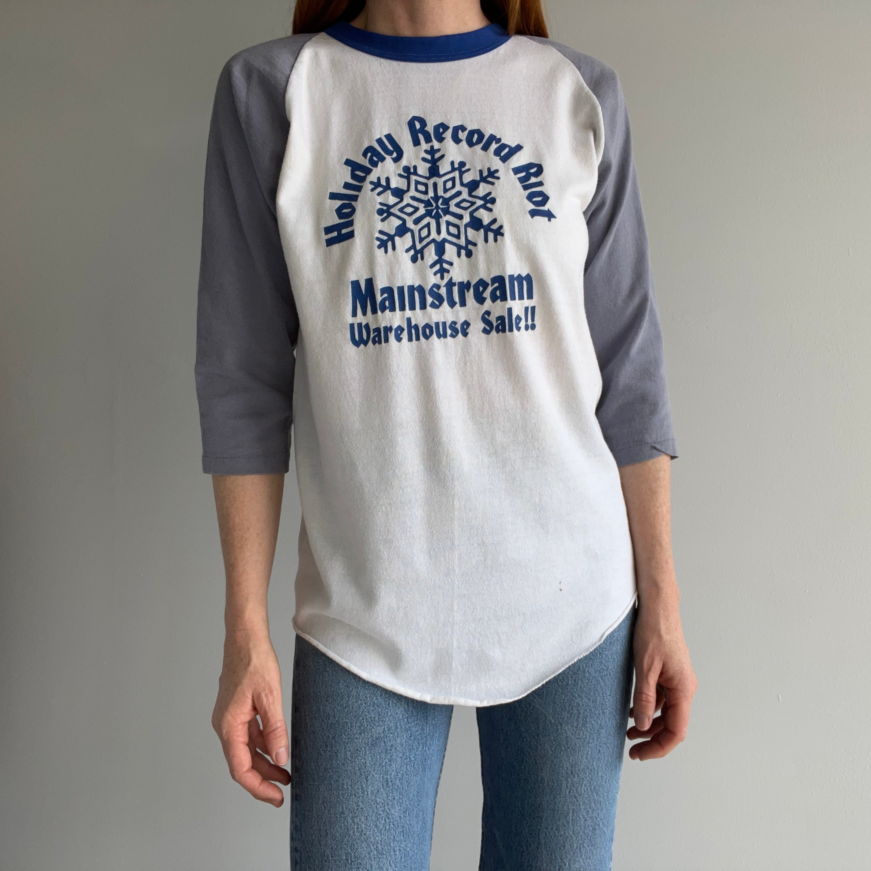 1970s Mainstream Records & Tapes - Milwaukee Baseball T-Shirt (It's A Russell)
