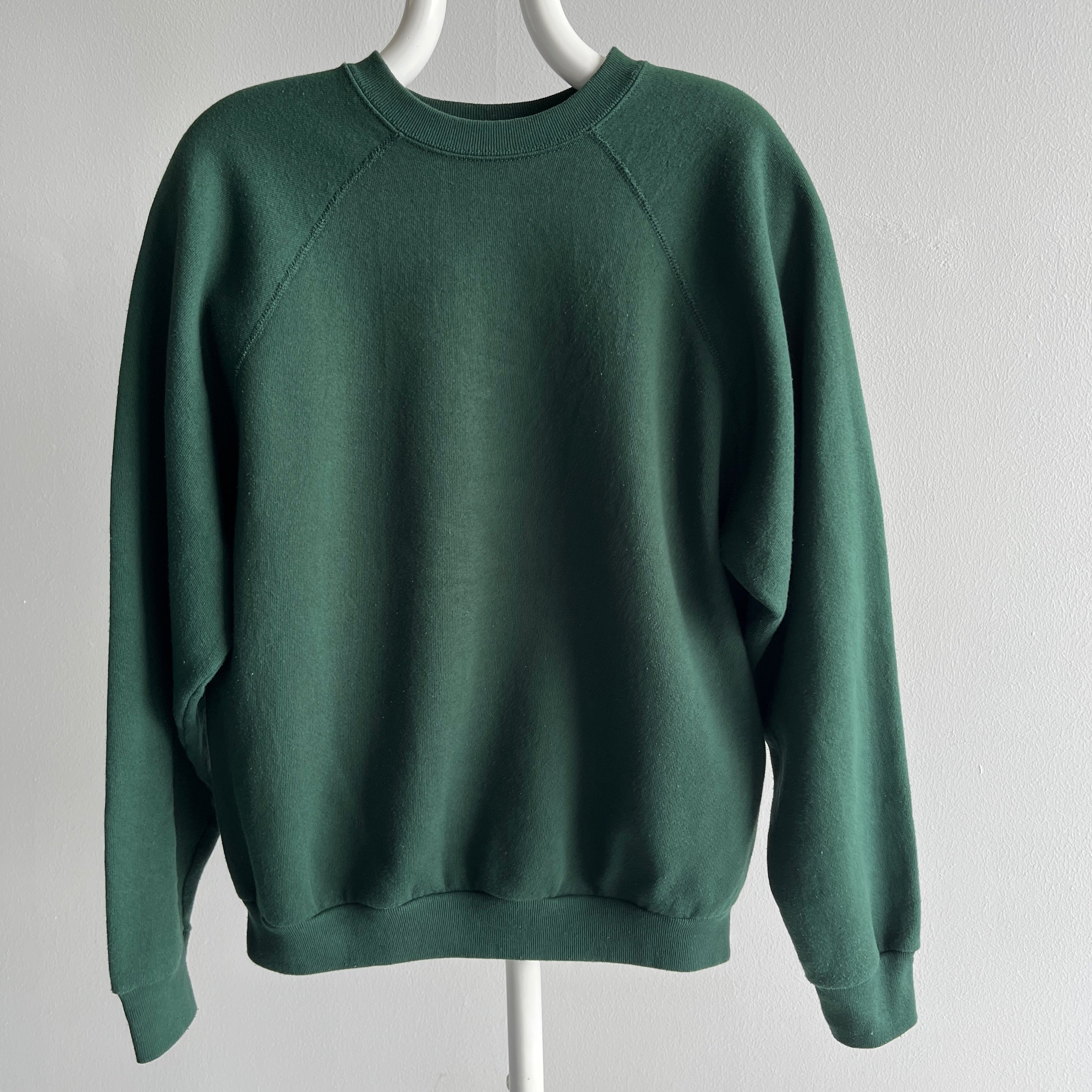 1990s Dark Green Tultex Sweatshirt - An American Made Good One