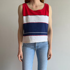 1970s Red White and Blue Soft Cotton Tank