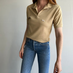 1980s Le Tigre Khaki Colored Polo Shirt