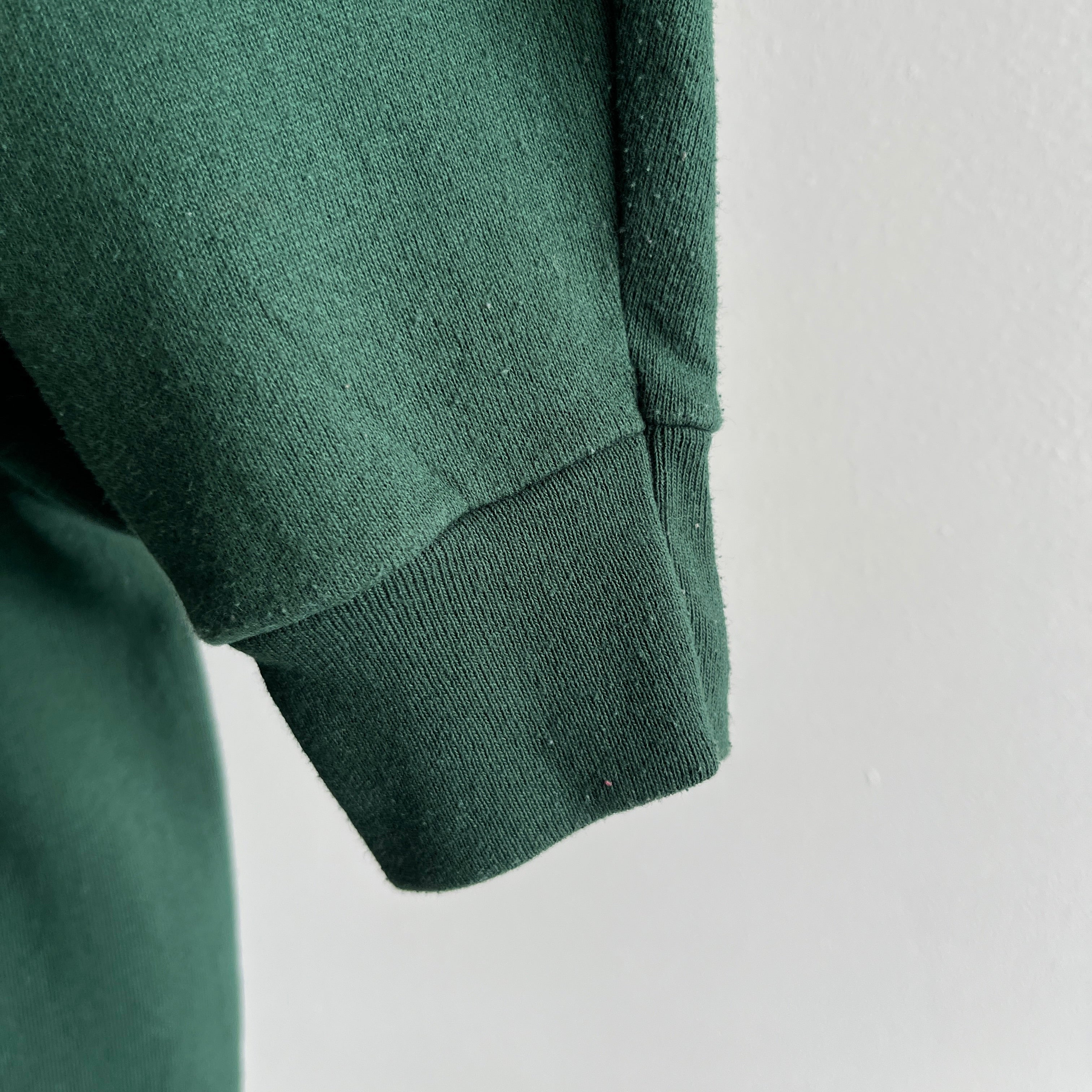 1990s Dark Green Tultex Sweatshirt - An American Made Good One