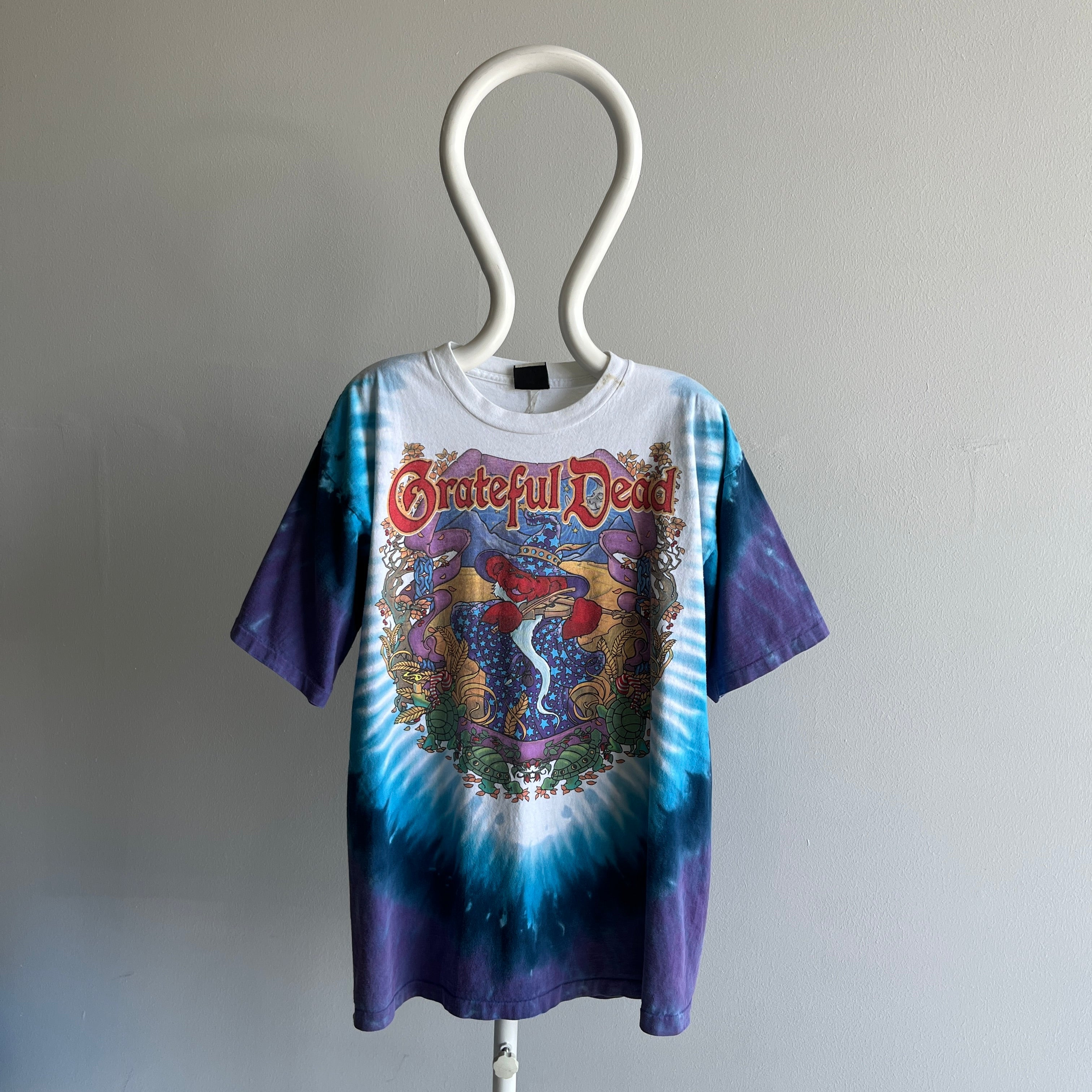 2000 Grateful Dead Terrapin Moon Front and Back T-Shirt by Liquid Blue