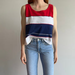 1970s Red White and Blue Soft Cotton Tank