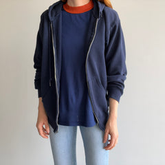 1980/90s Navy Zip Up Hoodie by Lee