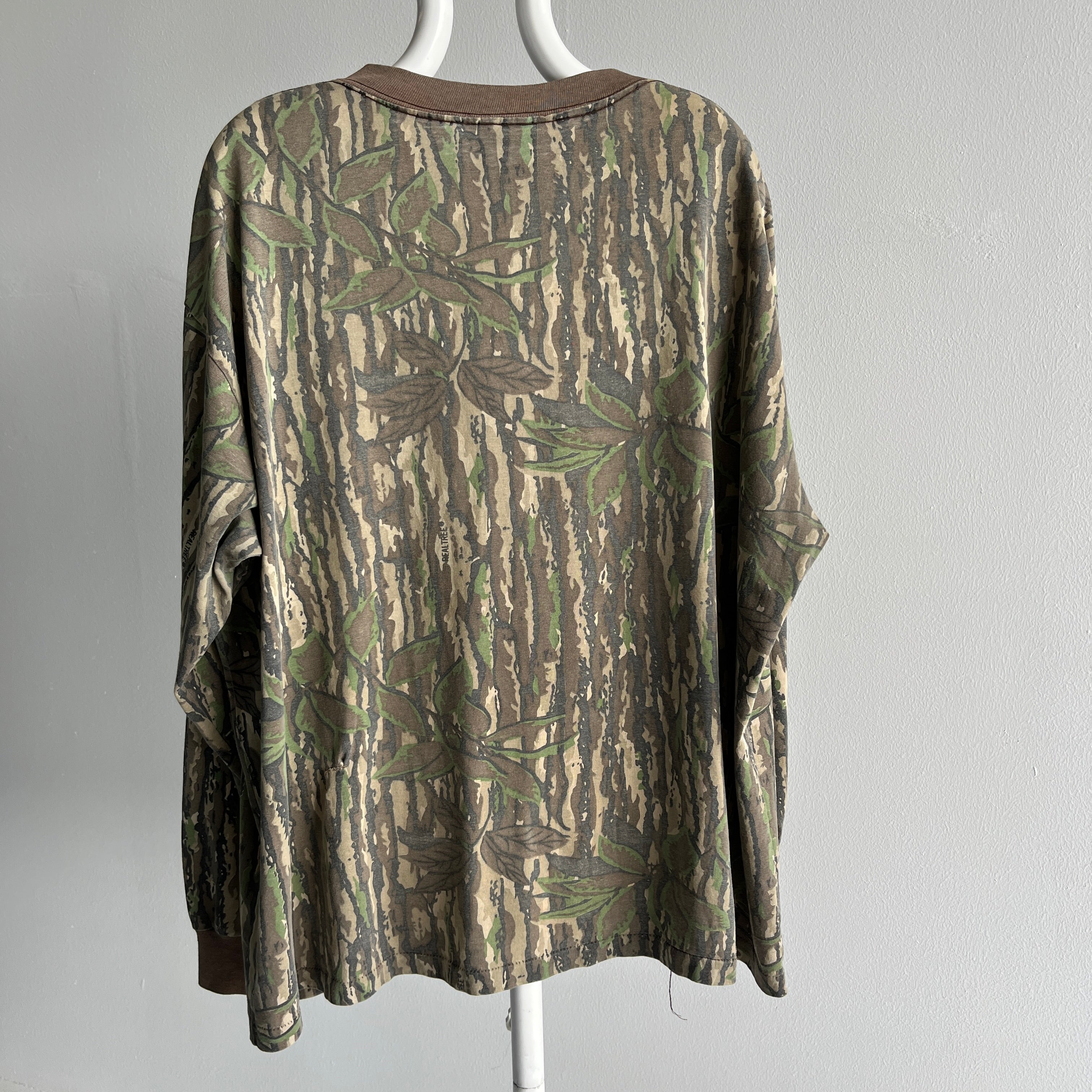 1980/90s Hand Mended Real Trees by Redhead Long Sleeve Camo T-Shirt - THIS