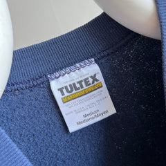 1990s Blank Navy Raglan Sweatshirt by Tultex