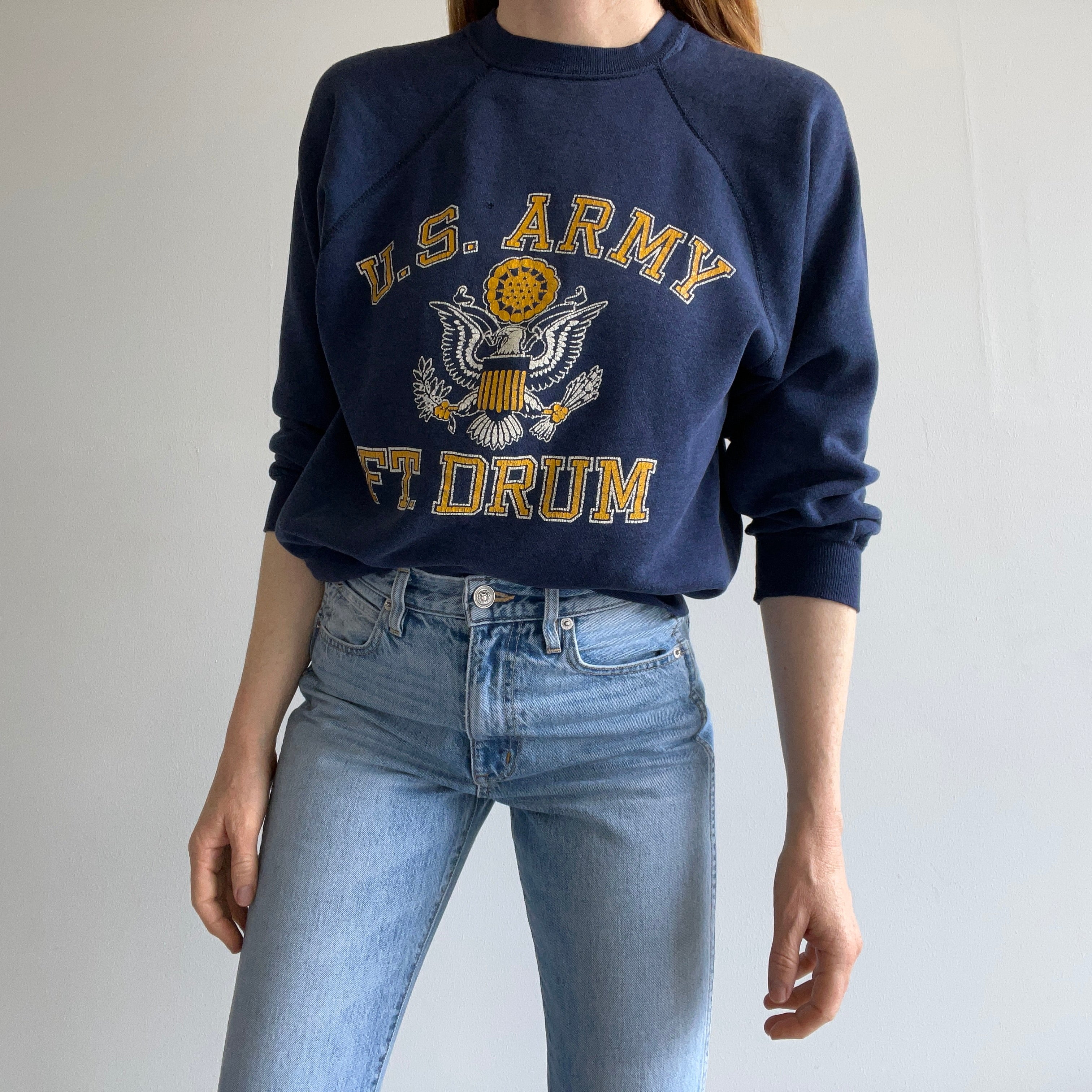 1970/80s US Army Ft. Drum Raglan