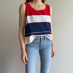 1970s Red White and Blue Soft Cotton Tank