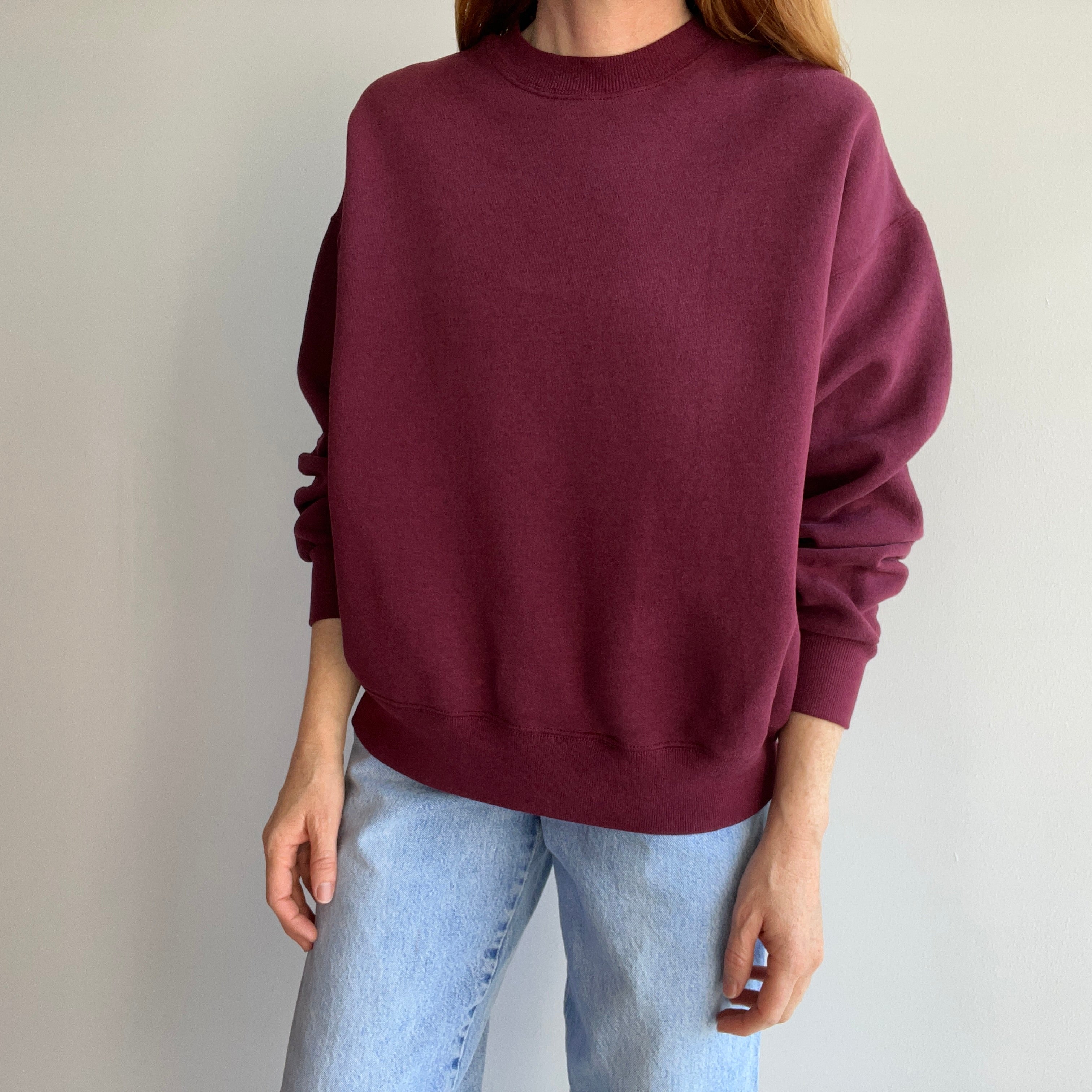 1980s Bassett Walker Burgundy Dreamboat Sweatshirt