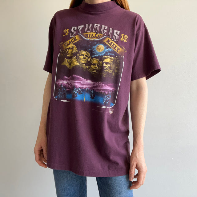 1993 Sturgis 3D Emblem Collectible Front and Back T-Shirt