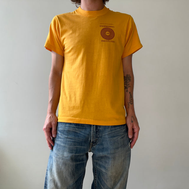 1985 Yellow ASU Engineering Institutes T Shirt