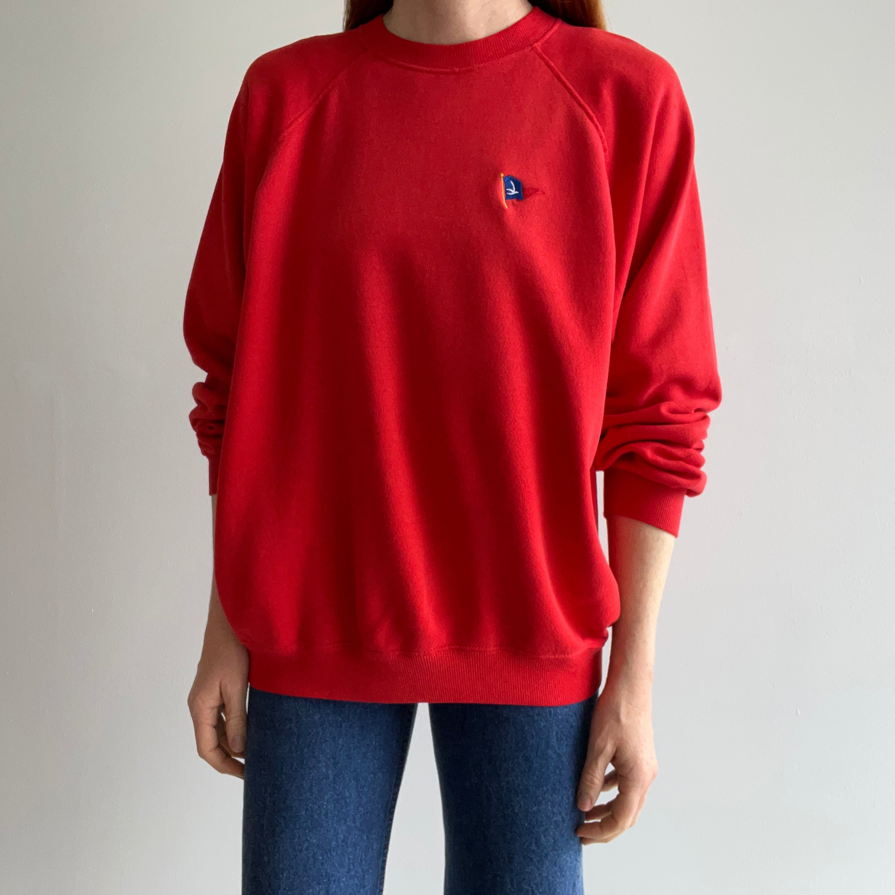 1980s Airline or Nautical Flag Sweatshirt - It Looks Familiar, But...