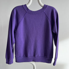 1980s Blank Purple Sweatshirt