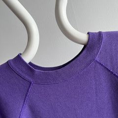 1980s Blank Purple Sweatshirt
