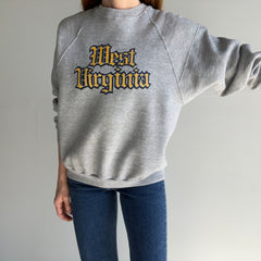 1980s West Virginia Sweatshirt with Cool Detailing