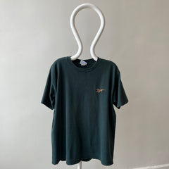 1980s Reebok Sun Faded Forest Green Cotton T-Shirt