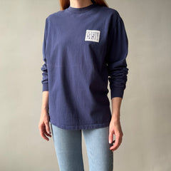 1990s Saint Bath French West Indies Long Sleeved Cotton T-Shirt - Front and Back