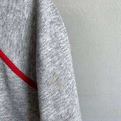 1980s Gray with Red Piping Hoodie