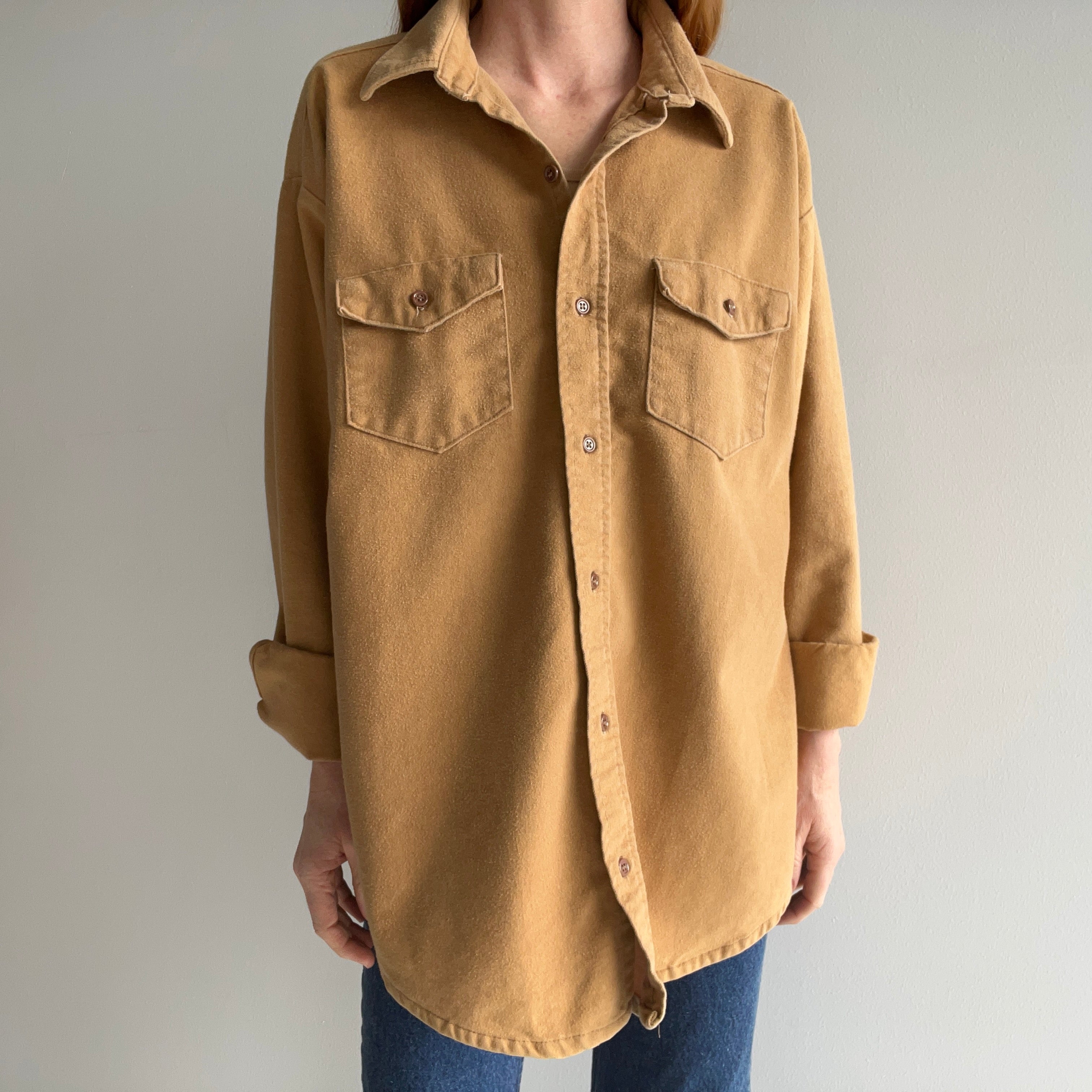 1970/80s Super Soft and Luxurious Cozy Camel Flannel by Frostproof