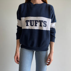 1980s Tufts University Color Block Sweatshirt