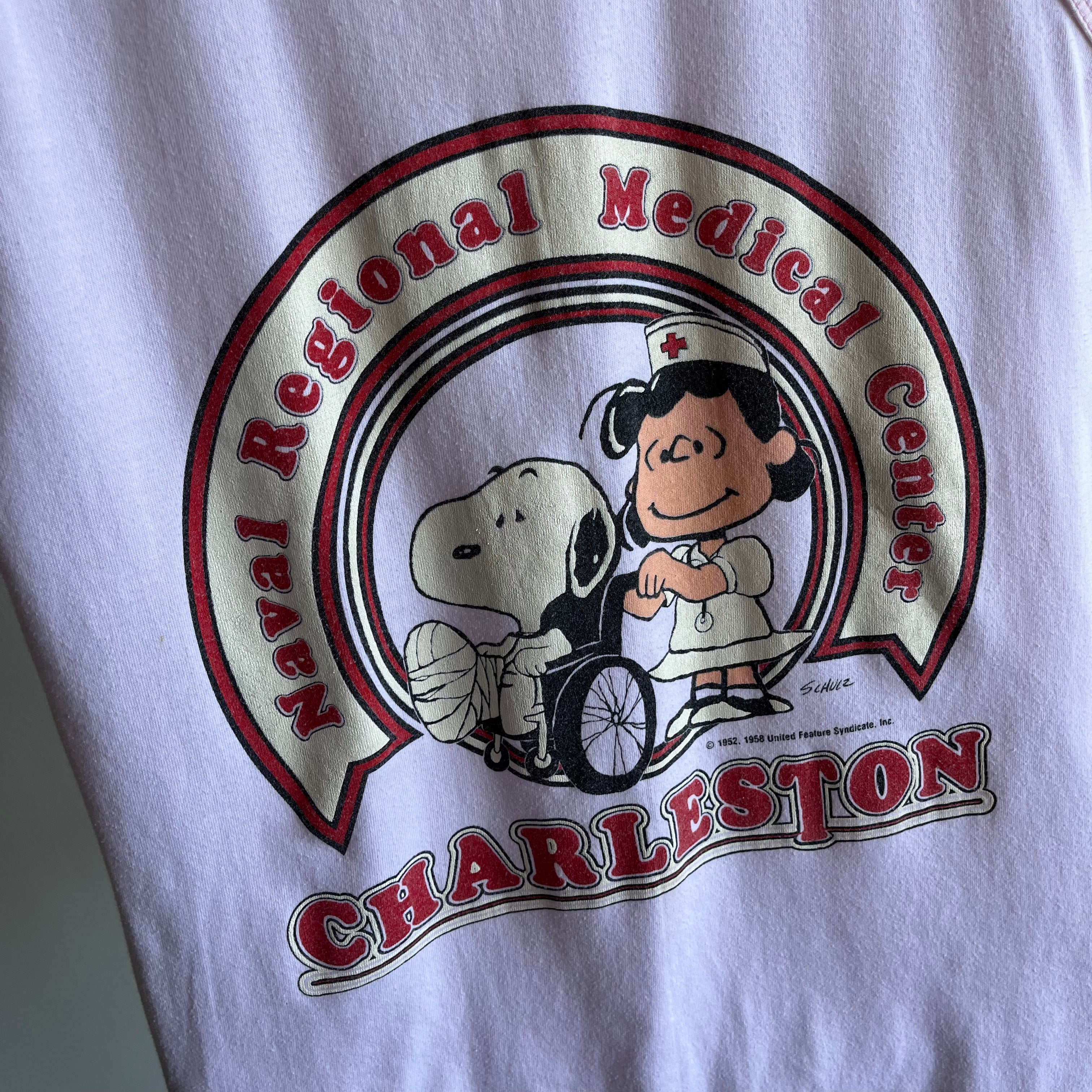 1970s Snoopy Charleston Naval Regional Medical Center Tank Top - WOW