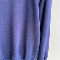 1970/80s Dark Navy Super Tattered and Also Super Soft Sweatshirt