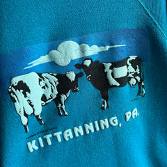 1980s Kittanning, PA Cow Sweatshirt - Yes, Cow Sweatshirt