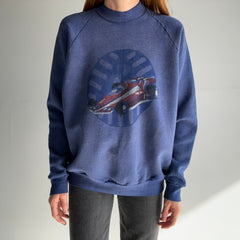 1990s DIY Formula 3 or 4? Race Car Sun Faded Sweatshirt