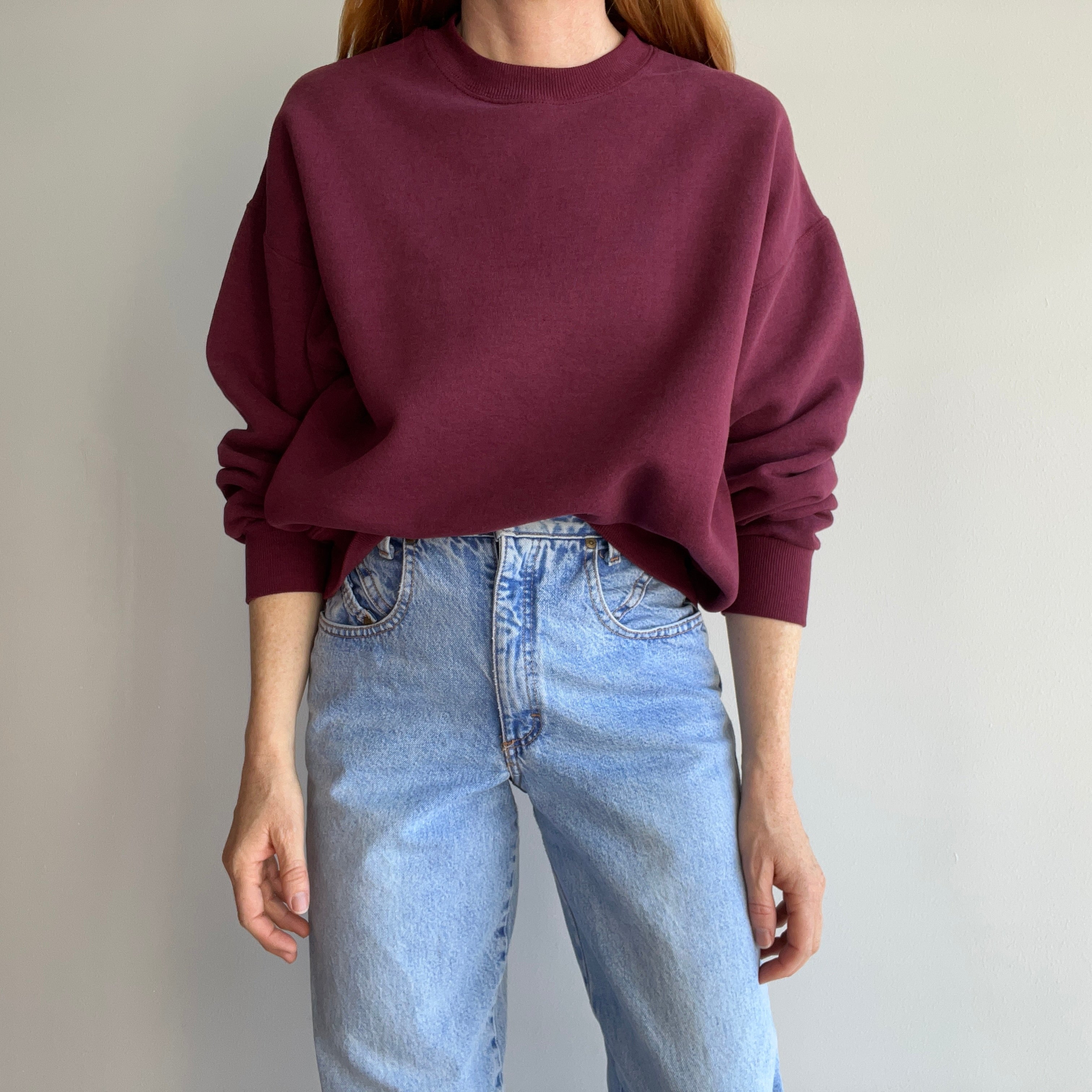 1980s Bassett Walker Burgundy Dreamboat Sweatshirt