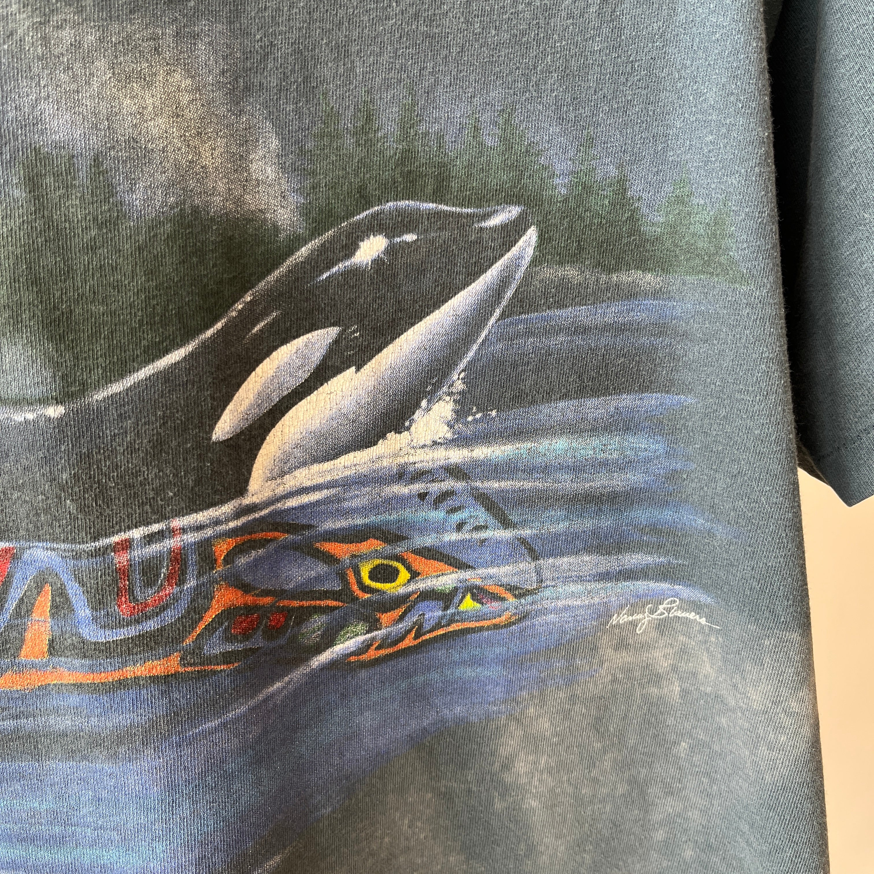 1994 Whale and Spirit Whale T-Shirt by Harlequin