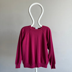 1990s Magenta Pink Raglan Medium Size