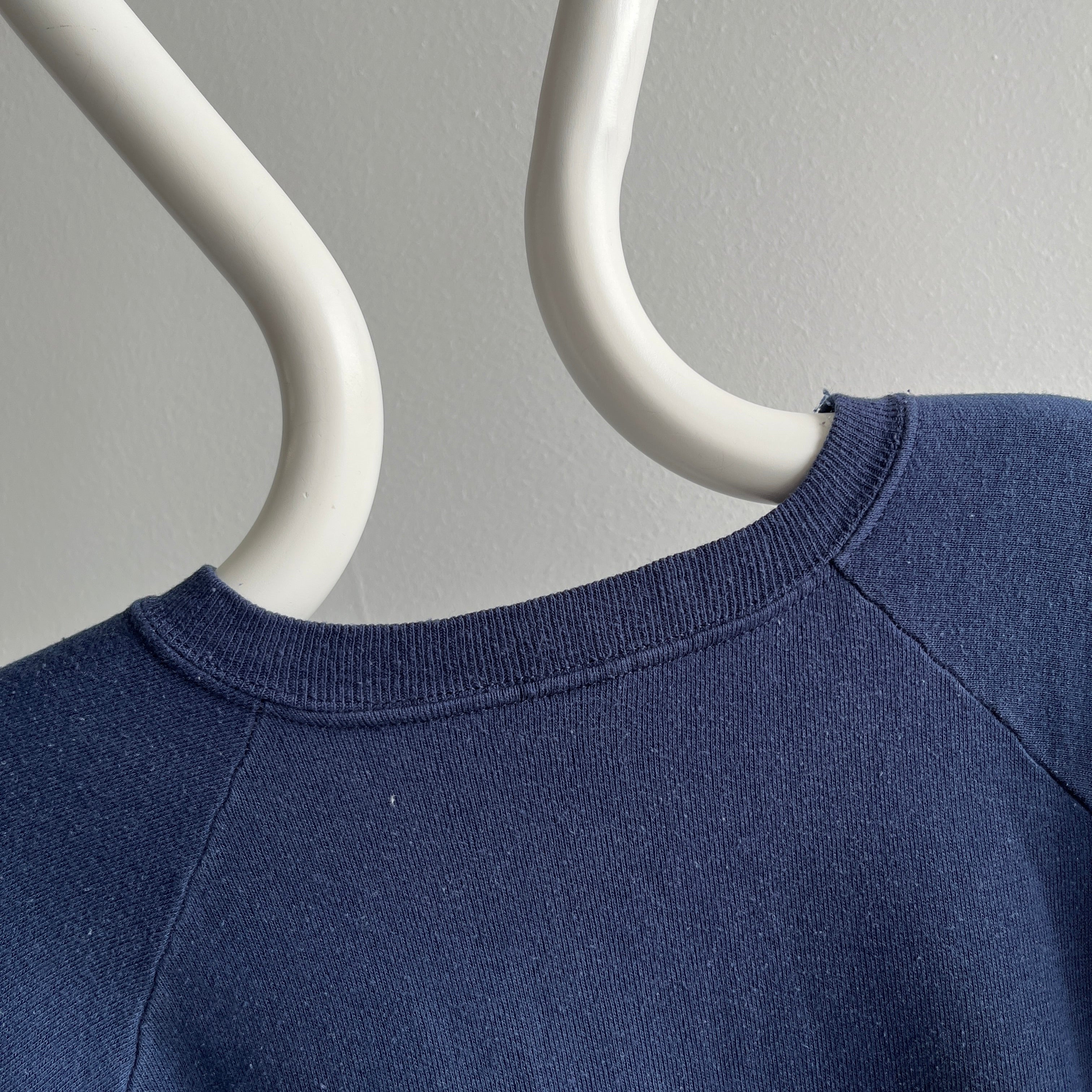 1980s Aspen Club Henley Sweatshirt by Champion Brand (USA Made)