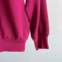 1990s Magenta Pink Raglan Medium Size