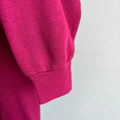 1990s Magenta Pink Raglan Medium Size