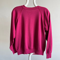 1990s Magenta Pink Raglan Medium Size