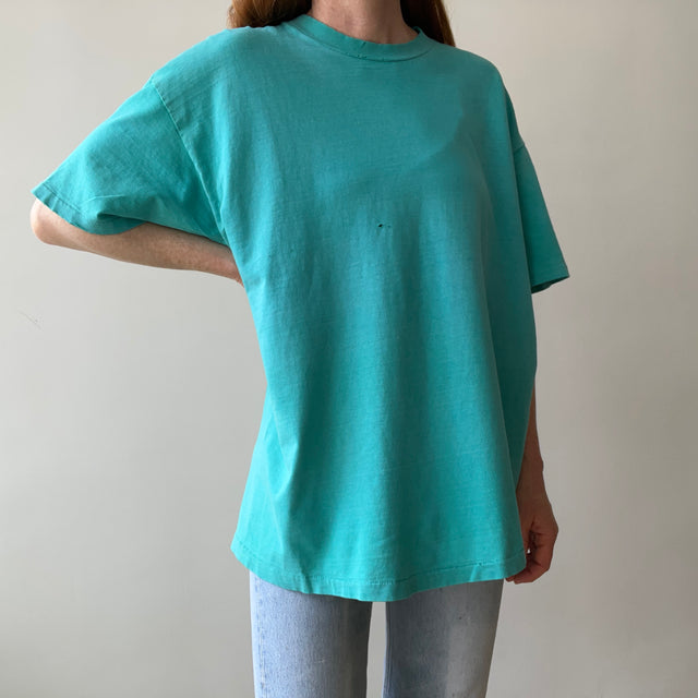 T-shirt teinté de peinture noire vierge des années 00