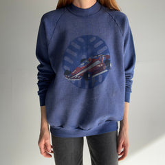 1990s DIY Formula 3 or 4? Race Car Sun Faded Sweatshirt