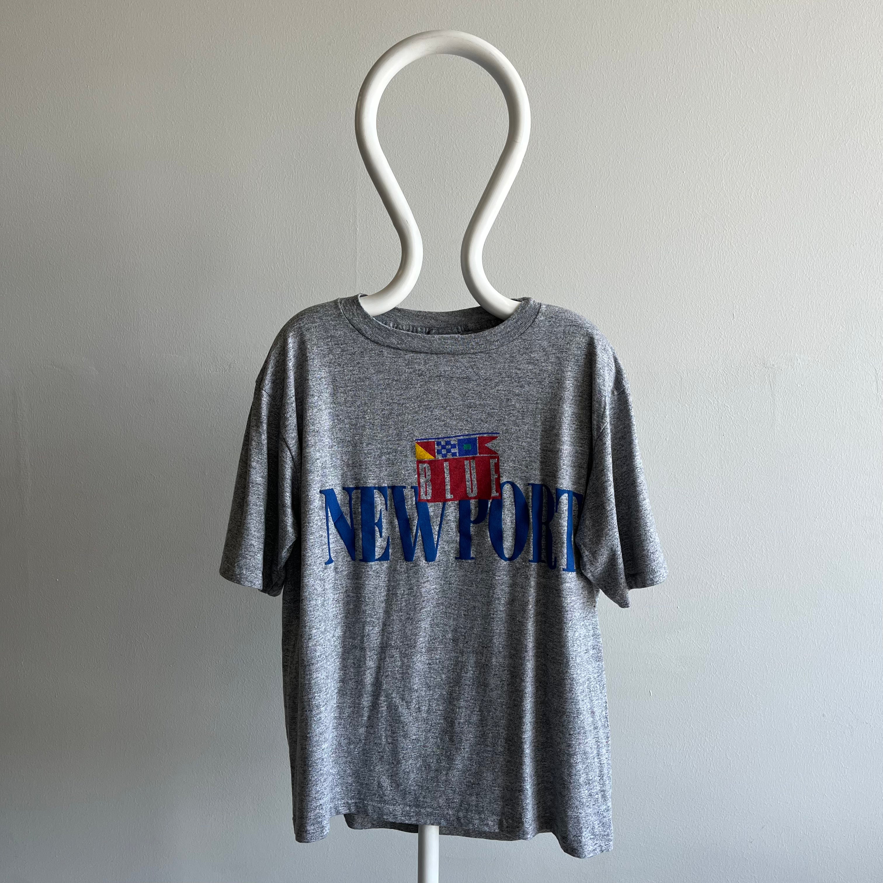 1990s Newport Blue Soft and Slouchy T-Shirt
