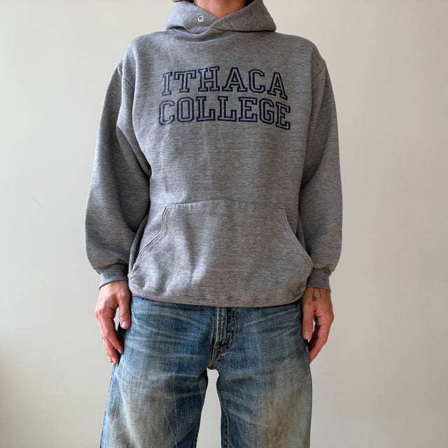 1970s Heather Grey Ithaca College Hoodie