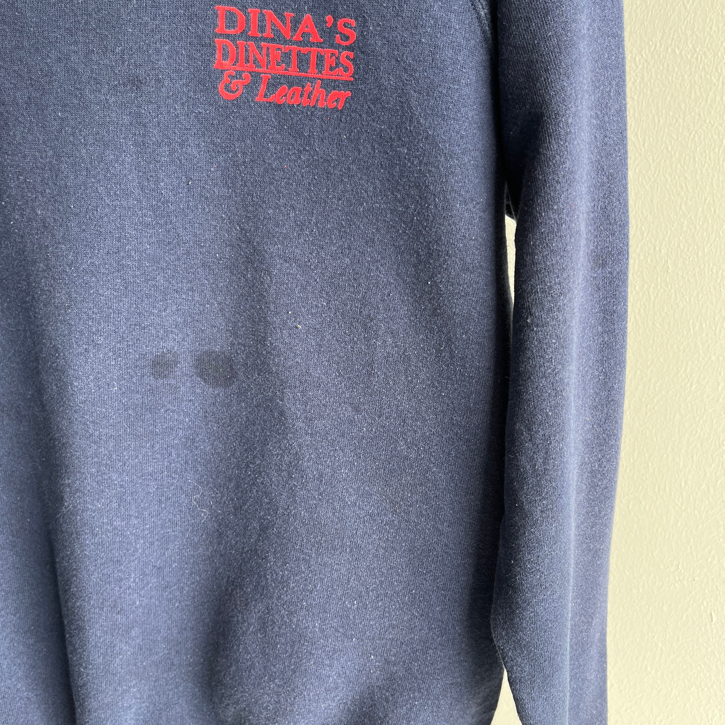 1990s Dina's Dinette & Leather Front and Back Sweatshirt