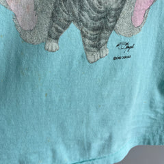 1980/90s Teddy Bear and Sweet Little Kitten T-Shirt