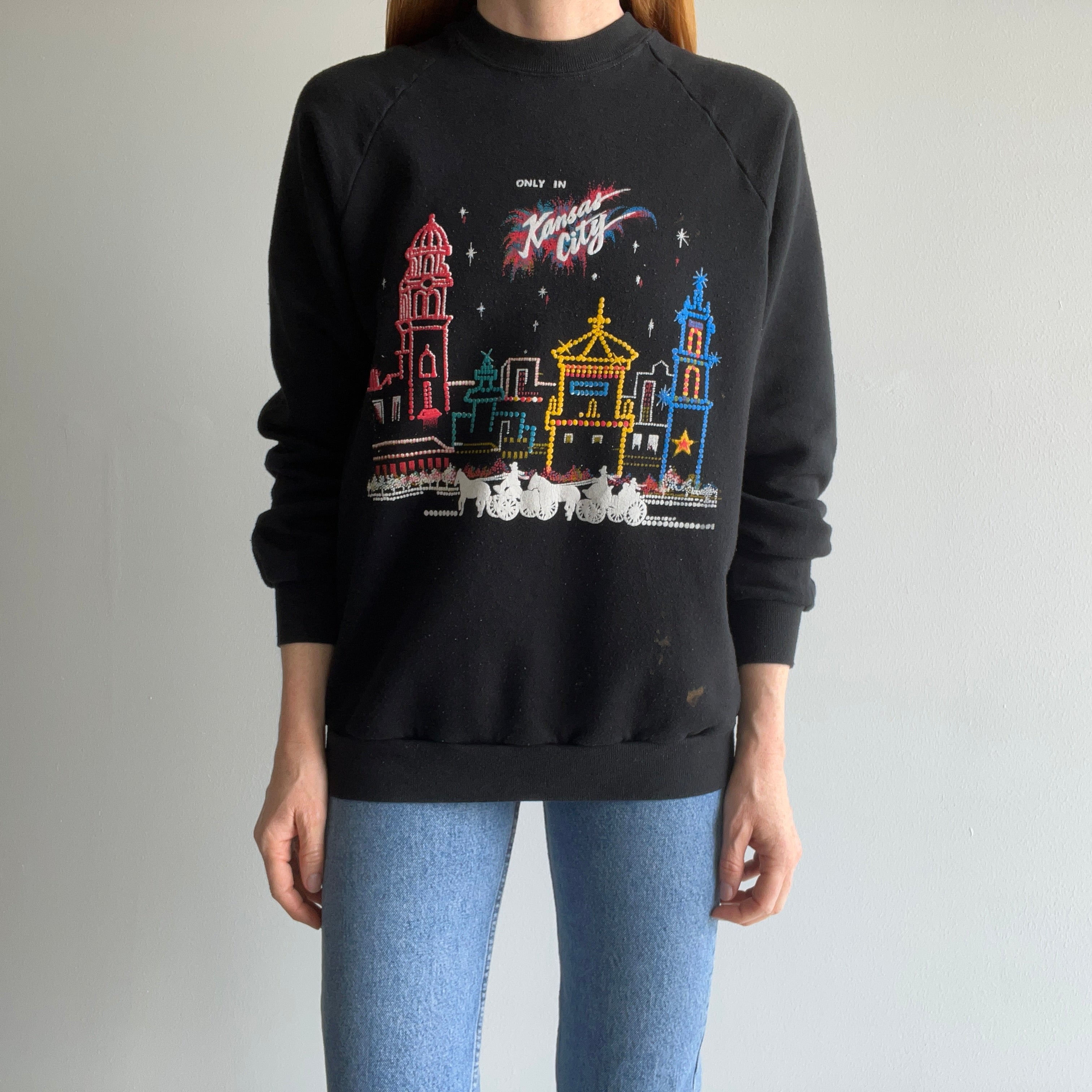 1980s Kansas City Graphic Sweatshirt