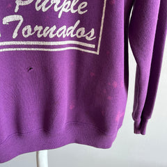 1980s Norwhich Purple Tornados Sweatshirt