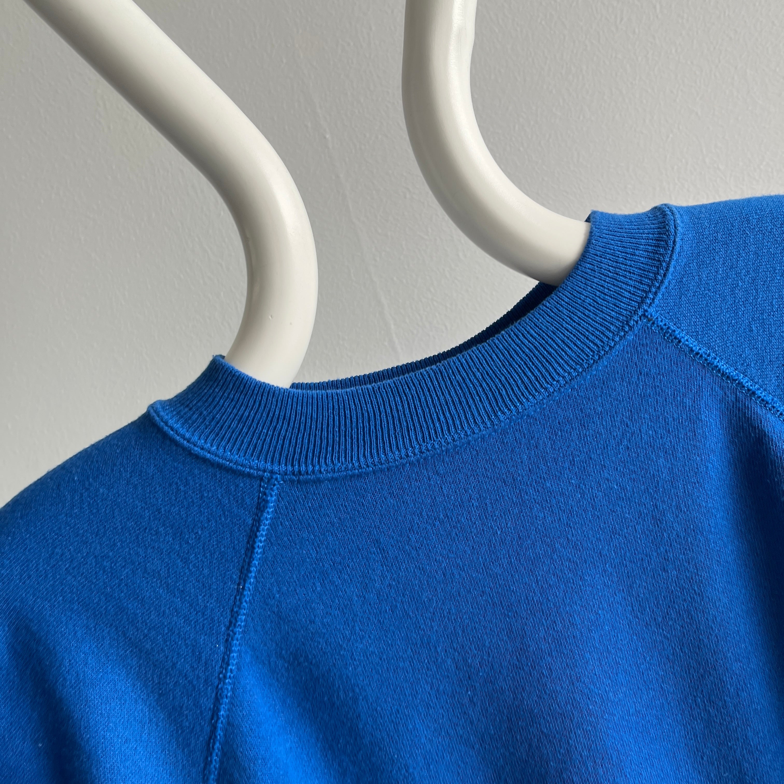 1980s Royal Blue Barely Worn Raglan by Hanes !!!