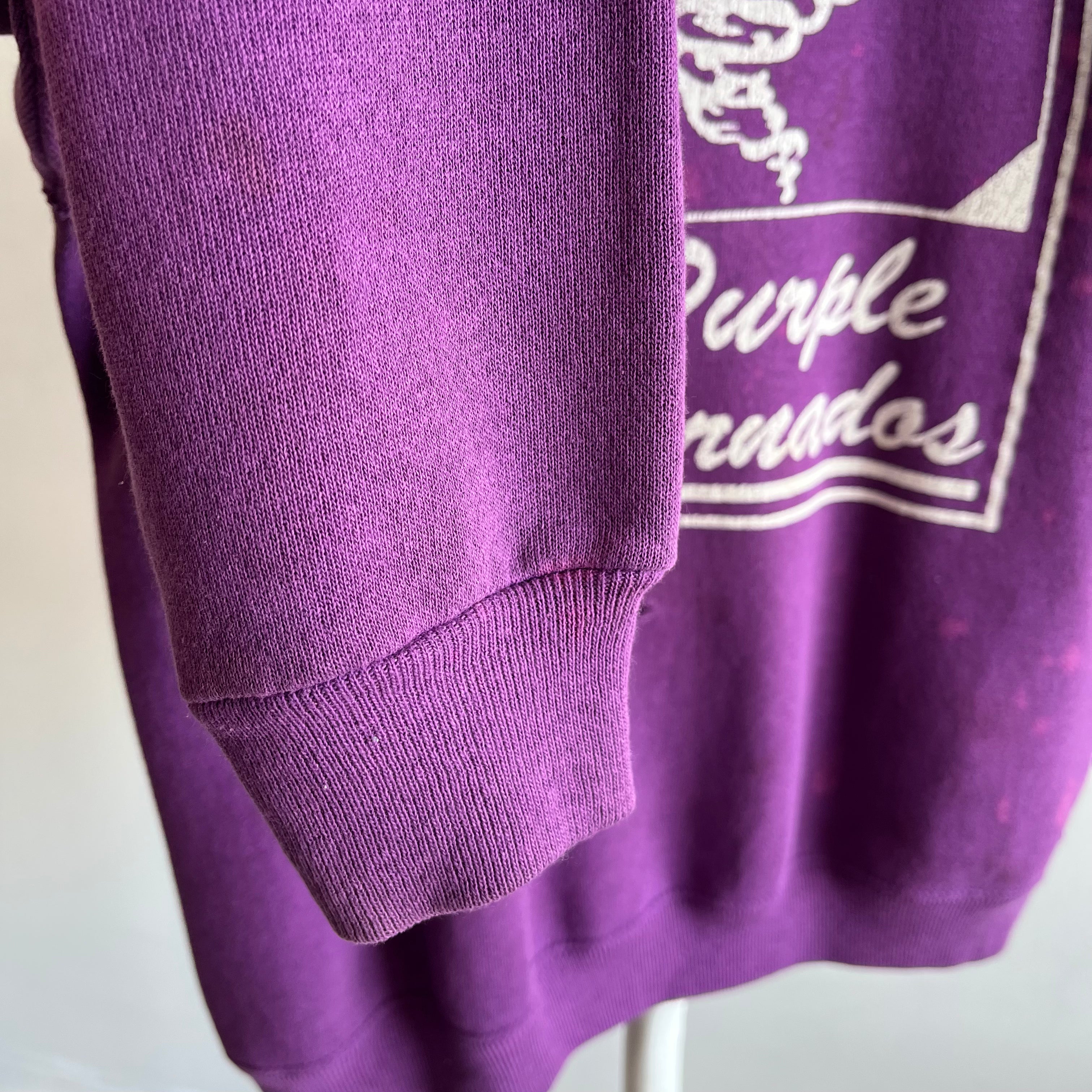 1980s Norwhich Purple Tornados Sweatshirt