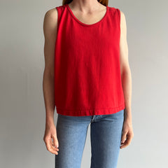 1980/90s Blank Red Tank Top - It's So Good