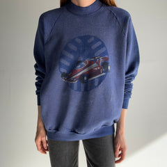 1990s DIY Formula 3 or 4? Race Car Sun Faded Sweatshirt